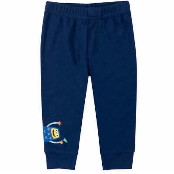 4 Piece Set Infant Baby boy Fleece lined pullover Hoodie Bodysuit 2 Fleece pants - Picture 3 of 9